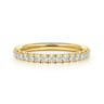 14K Yellow Gold Diamond Matching Wedding Band - 0.45 ct