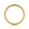 14K Yellow Gold Diamond Matching Wedding Band - 0.45 ct