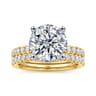 14K Yellow Gold Diamond Matching Wedding Band - 0.45 ct