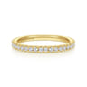 14K Yellow Gold Diamond Matching Wedding Band - 0.35 ct