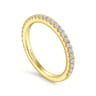 14K Yellow Gold Diamond Matching Wedding Band - 0.35 ct