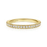 14K Yellow Gold Diamond Matching Wedding Band - 0.3 ct