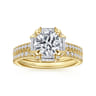 14K Yellow Gold Diamond Matching Wedding Band - 0.3 ct