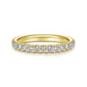 14K Yellow Gold Diamond Matching Wedding Band - 0.6 ct