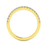 14K Yellow Gold Diamond Matching Wedding Band - 0.26 ct