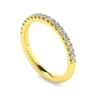 14K Yellow Gold Diamond Matching Wedding Band - 0.26 ct