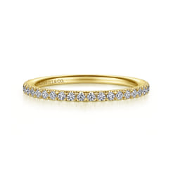 14K Yellow Gold Diamond Matching Wedding Band