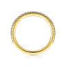 14K Yellow Gold Diamond Matching Wedding Band - 0.21 ct