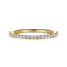 14K Yellow Gold Diamond Matching Wedding Band - 0.27 ct