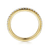 14K Yellow Gold Diamond Matching Wedding Band - 0.27 ct