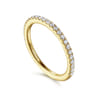 14K Yellow Gold Diamond Matching Wedding Band - 0.27 ct