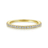 14K Yellow Gold Diamond Matching Wedding Band - 0.21 ct