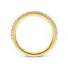 14K Yellow Gold Diamond Matching Wedding Band - 0.21 ct
