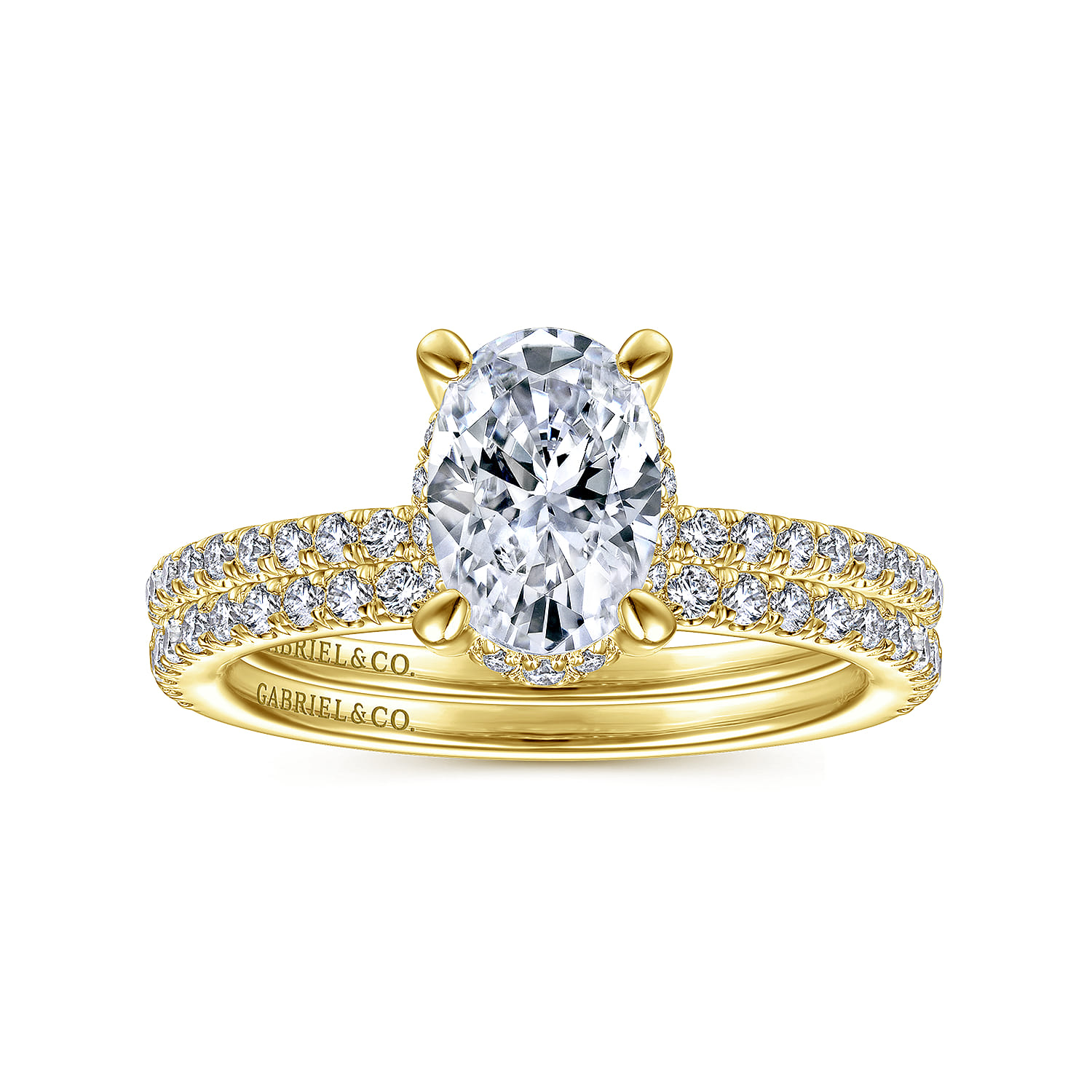 14K Yellow Gold Diamond Matching Wedding Band - 0.21 ct - Shot 4