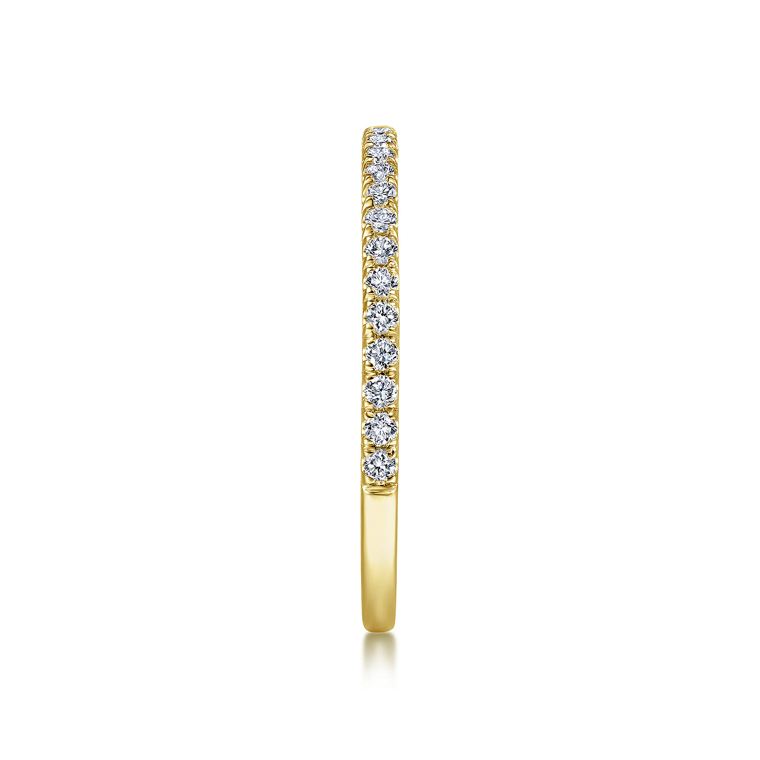 14K Yellow Gold Diamond Matching Wedding Band - 0.21 ct - Shot 5