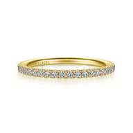 14K Yellow Gold Diamond Matching Wedding Band