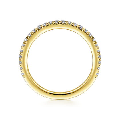 14K Yellow Gold Diamond Matching Wedding Band