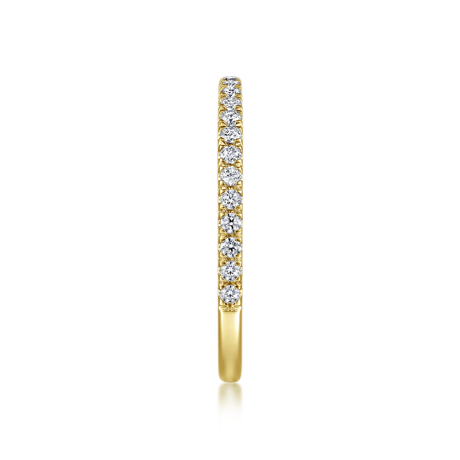 14K Yellow Gold Diamond Matching Wedding Band - 0.21 ct - Shot 5
