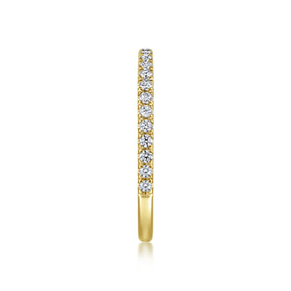 14K Yellow Gold Diamond Matching Wedding Band
