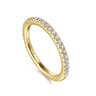 14K Yellow Gold Diamond Matching Wedding Band - 0.22 ct