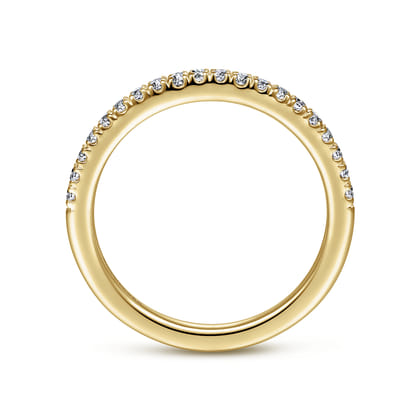 14K Yellow Gold Diamond Matching Wedding Band