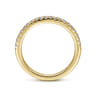 14K Yellow Gold Diamond Matching Wedding Band - 0.21 ct