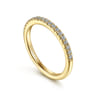 14K Yellow Gold Diamond Matching Wedding Band - 0.21 ct
