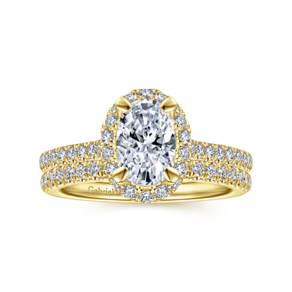 14K Yellow Gold Diamond Matching Wedding Band