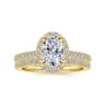 14K Yellow Gold Diamond Matching Wedding Band - 0.21 ct
