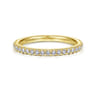 14K Yellow Gold Diamond Matching Wedding Band - 0.3 ct