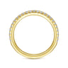 14K Yellow Gold Diamond Matching Wedding Band - 0.3 ct