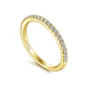 14K Yellow Gold Diamond Matching Wedding Band - 0.3 ct