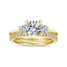 14K Yellow Gold Diamond Matching Wedding Band - 0.3 ct