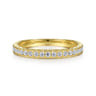14K Yellow Gold Diamond Matching Wedding Band - 0.27 ct