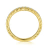 14K Yellow Gold Diamond Matching Wedding Band - 0.27 ct