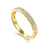 14K Yellow Gold Diamond Matching Wedding Band - 0.27 ct
