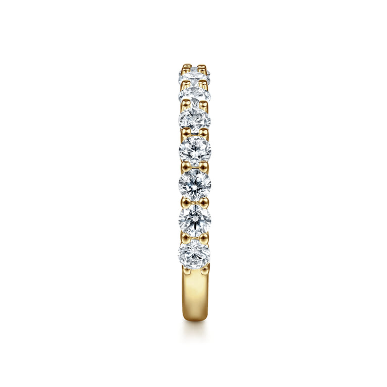 14K Yellow Gold Diamond Matching Wedding Band - 1.02 ct - Shot 3