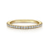 14K Yellow Gold Diamond Matching Wedding Band - 0.33 ct