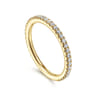 14K Yellow Gold Diamond Matching Wedding Band - 0.33 ct