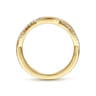 14K Yellow Gold Diamond Matching Wedding Band - 0.16 ct
