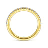 14K Yellow Gold Diamond Matching Wedding Band - 0.22 ct