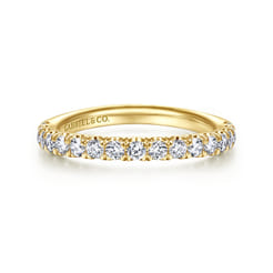 14K Yellow Gold Diamond Matching Wedding Band