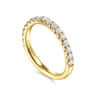 14K Yellow Gold Diamond Matching Wedding Band - 0.51 ct