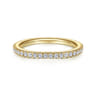14K Yellow Gold Diamond Matching Wedding Band - 0.21 ct