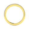 14K Yellow Gold Diamond Matching Wedding Band - 0.2 ct