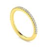 14K Yellow Gold Diamond Matching Wedding Band - 0.2 ct
