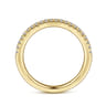 14K Yellow Gold Diamond Matching Wedding Band - 0.21 ct