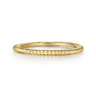 14K Yellow Gold Diamond Matching Wedding Band