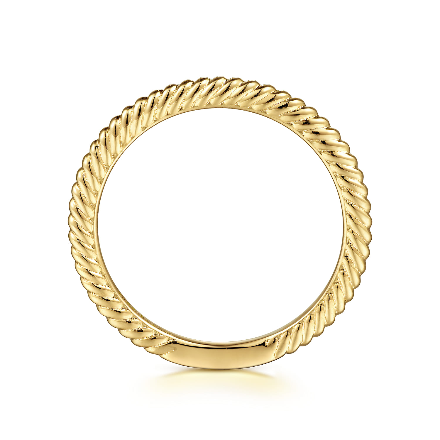 14K Yellow Gold Diamond Matching Wedding Band - Shot 2