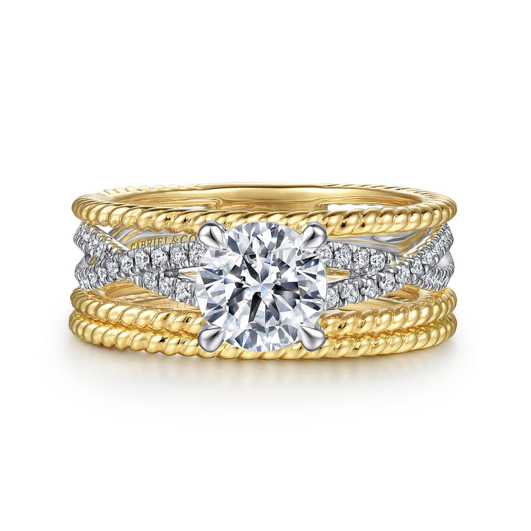 14K Yellow Gold Diamond Matching Wedding Band - Shot 4